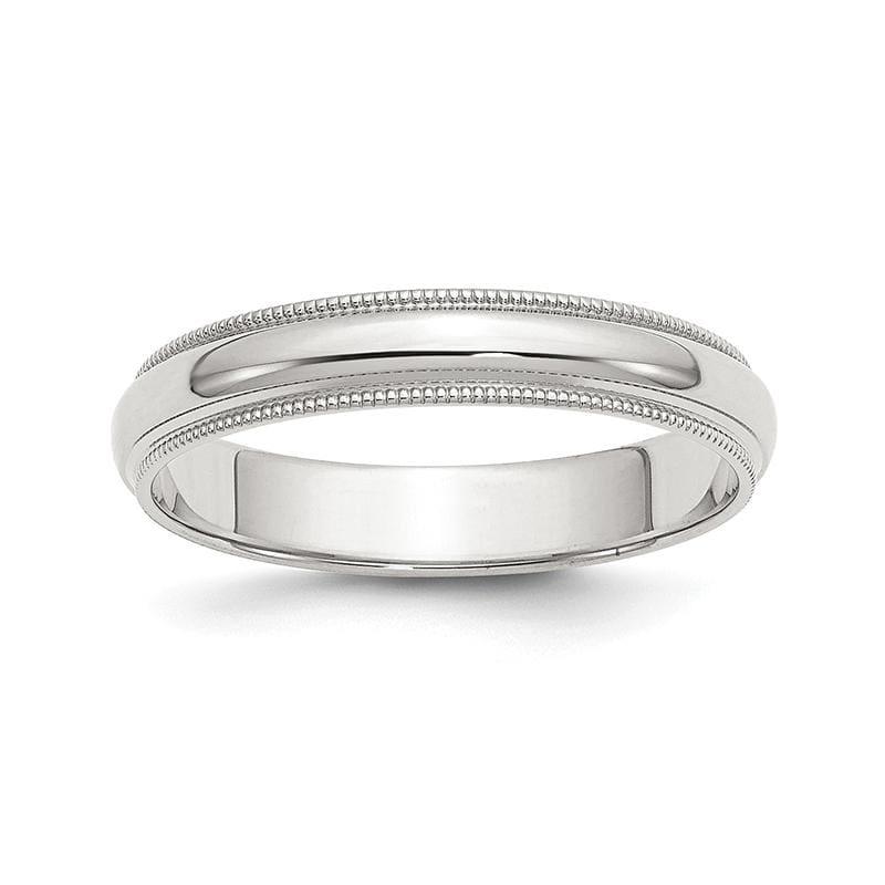 Sterling Silver 4mm Half Round Milgrain Band - Seattle Gold Grillz