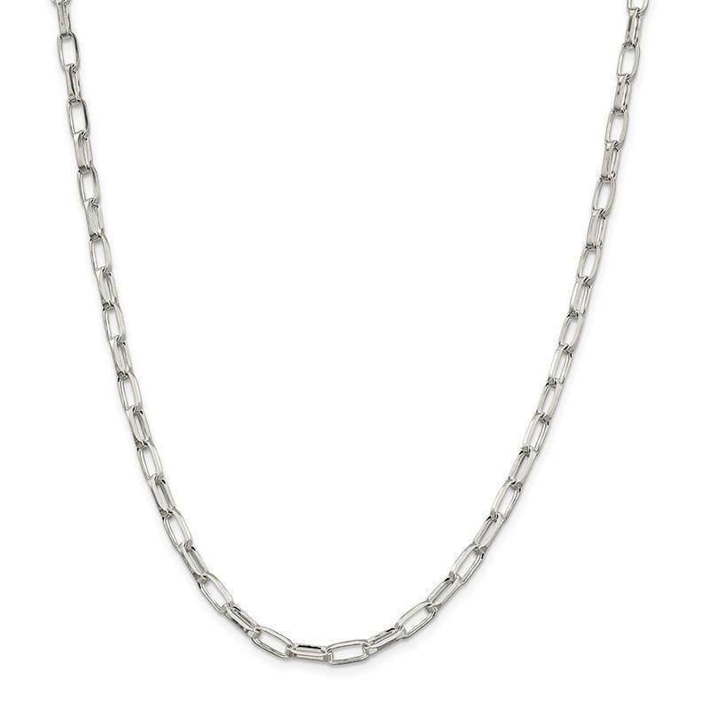 Sterling Silver 5.00mm Elongated Open Link Chain - Seattle Gold Grillz