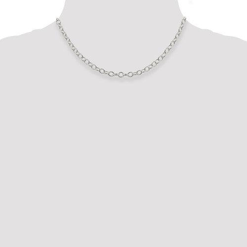 Sterling Silver 5.3mm Oval Cable Chain - Seattle Gold Grillz