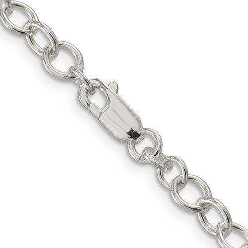 Sterling Silver 5.3mm Oval Cable Chain - Seattle Gold Grillz