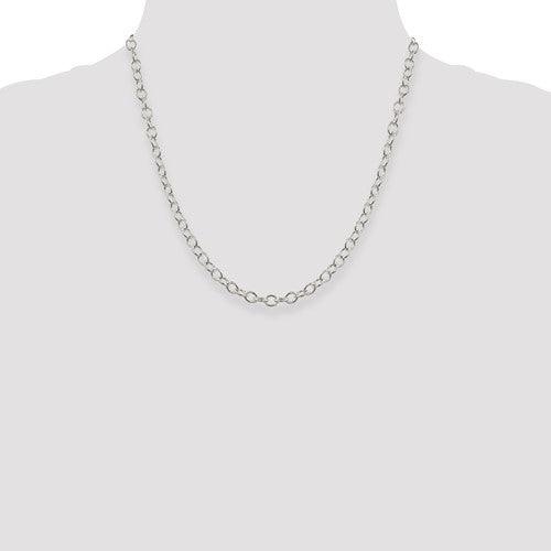 Sterling Silver 5.3mm Oval Cable Chain - Seattle Gold Grillz