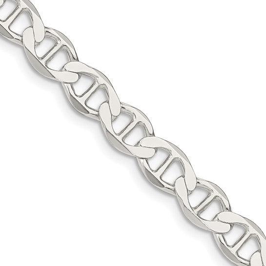 Sterling Silver 5.5mm Figaro Anchor Chain - Seattle Gold Grillz