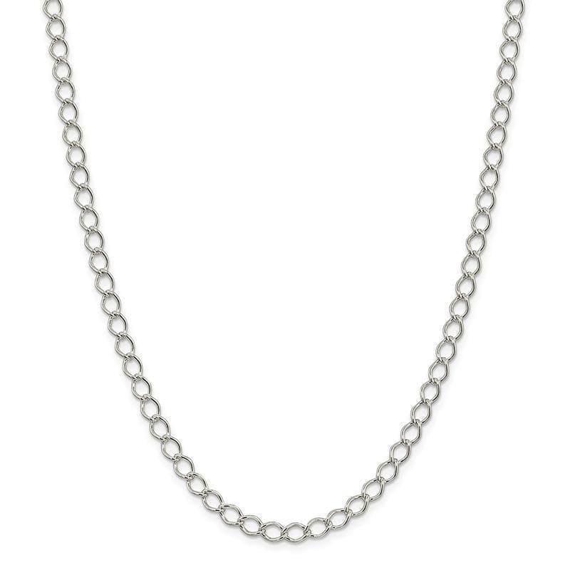Sterling Silver 5.75mm Fancy Curb Chain - Seattle Gold Grillz