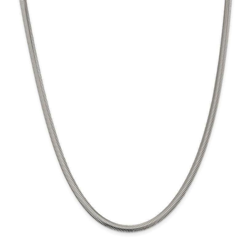 Sterling Silver 5mm Flat Oval Snake Chain - Seattle Gold Grillz