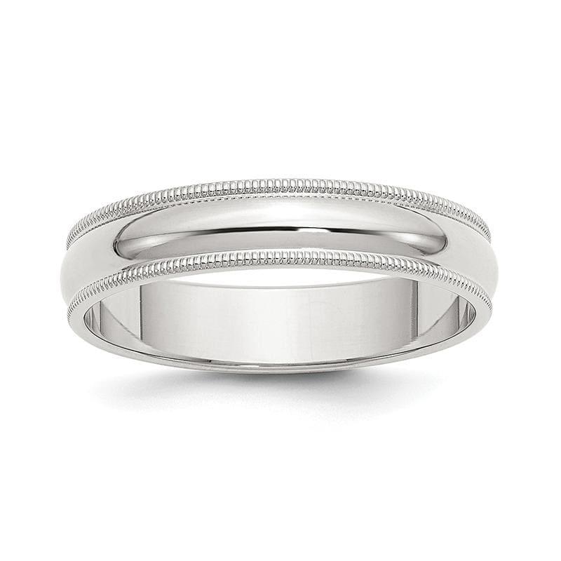 Sterling Silver 5mm Half Round Milgrain Band - Seattle Gold Grillz