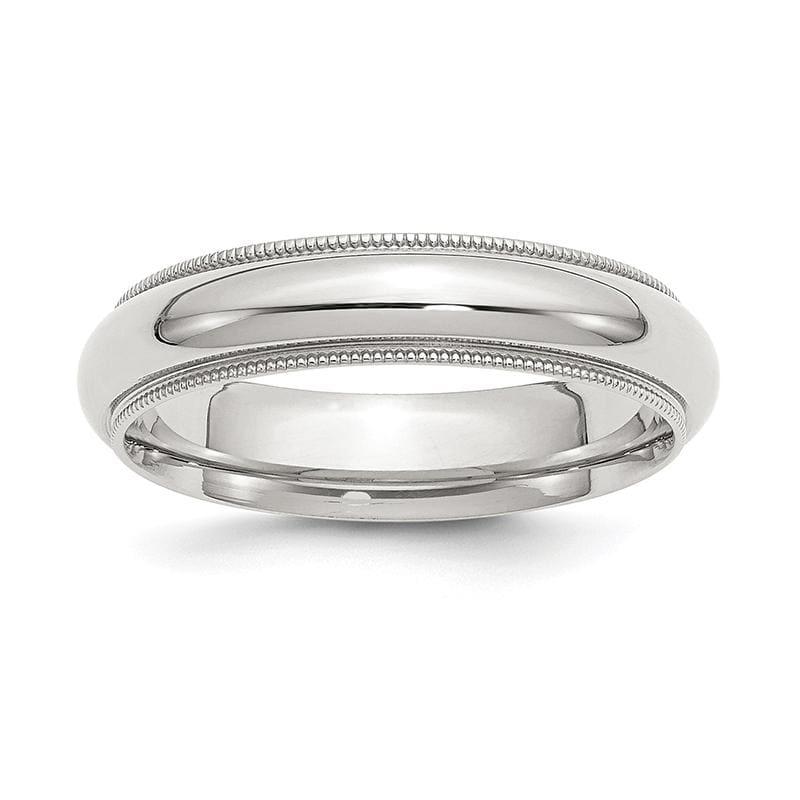 Sterling Silver 5mm Milgrain Comfort Fit Band - Seattle Gold Grillz