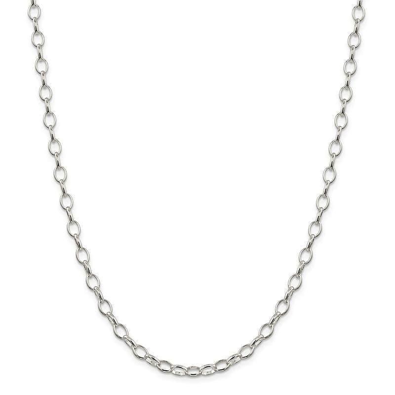 Sterling Silver 5mm Rolo Chain - Seattle Gold Grillz