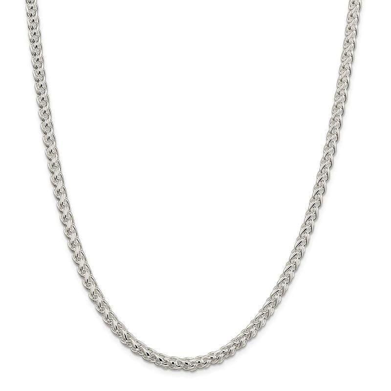Sterling Silver 5mm Round Spiga Chain - Seattle Gold Grillz