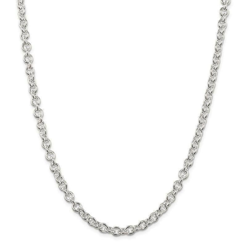 Sterling Silver 6.10mm Cable Chain - Seattle Gold Grillz