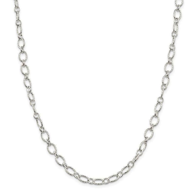 Sterling Silver 6.1mm Fancy Rolo Chain - Seattle Gold Grillz