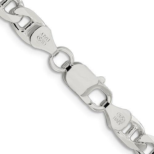 Sterling Silver 6.5mm Anchor Chain - Seattle Gold Grillz