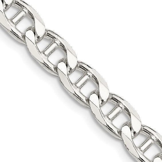 Sterling Silver 6.5mm Anchor Chain - Seattle Gold Grillz