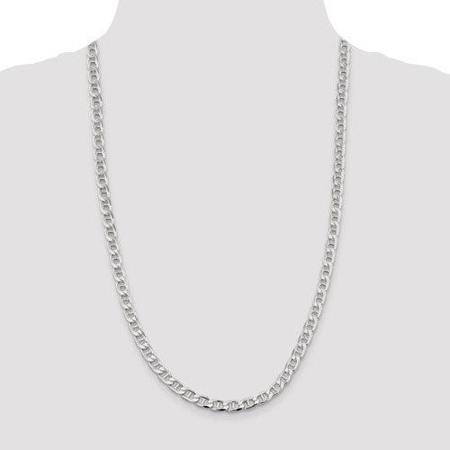 Sterling Silver 6.5mm Anchor Chain - Seattle Gold Grillz