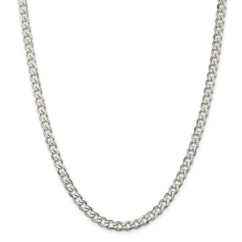 Sterling Silver 6mm Curb Chain - Seattle Gold Grillz