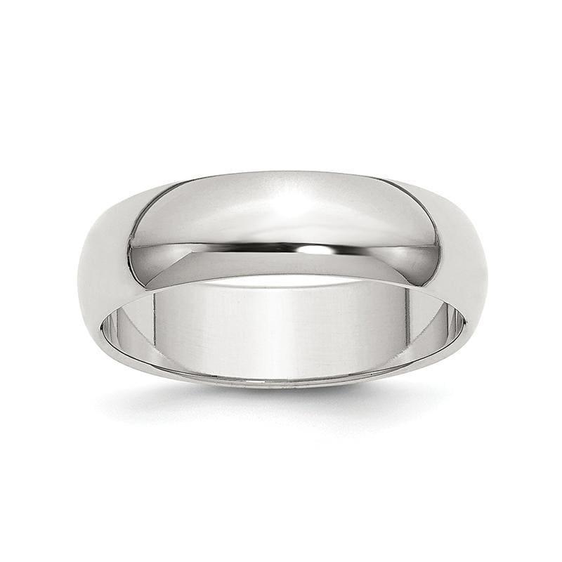 Sterling Silver 6mm Half-Round Band - Seattle Gold Grillz