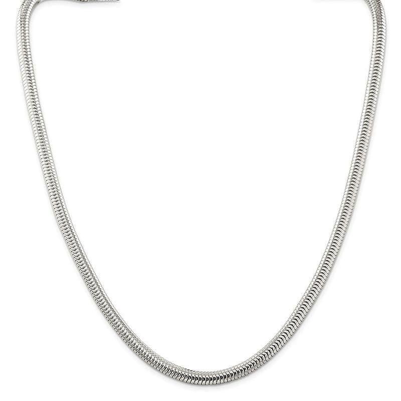 Sterling Silver 6mm Round Snake Chain - Seattle Gold Grillz