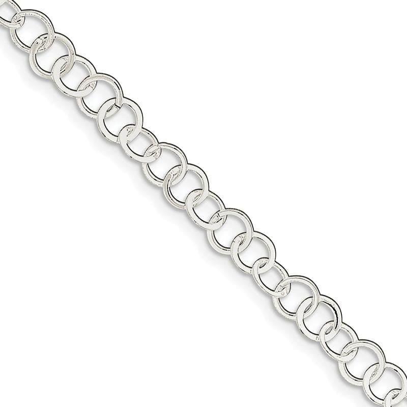 Sterling Silver 7.5inch Fancy Link Bracelet | Weight: 5.89 grams, Length: 7.5mm, Width: 7mm - Seattle Gold Grillz