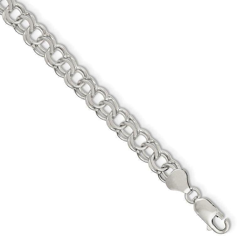 Sterling Silver 7.6mm Charm Link - Seattle Gold Grillz