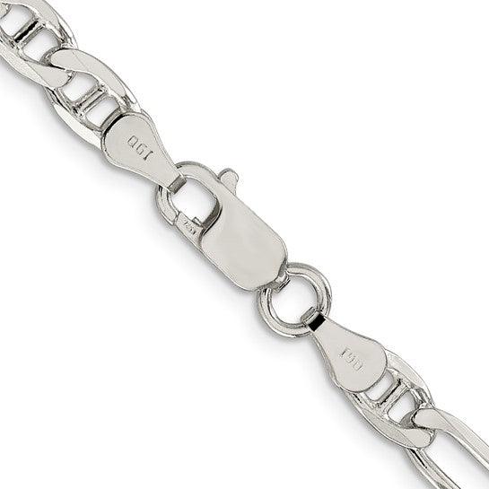 Sterling Silver 7.75mm Figaro Anchor Chain - Seattle Gold Grillz