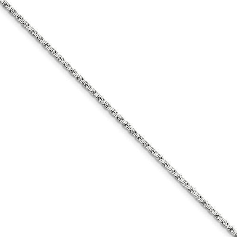 Sterling Silver 8 Inch 2.25mm Flat Rope Bracelet - Seattle Gold Grillz