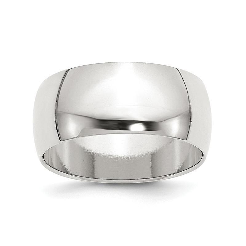 Sterling Silver 9mm Half-Round Band - Seattle Gold Grillz
