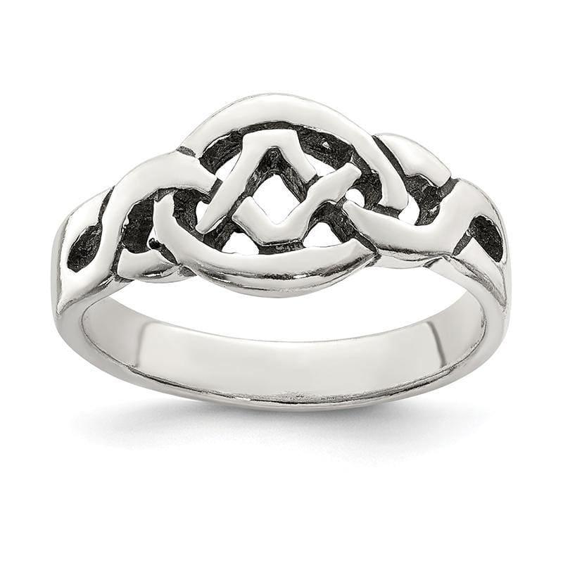 Sterling Silver Antiqued Ring - Seattle Gold Grillz