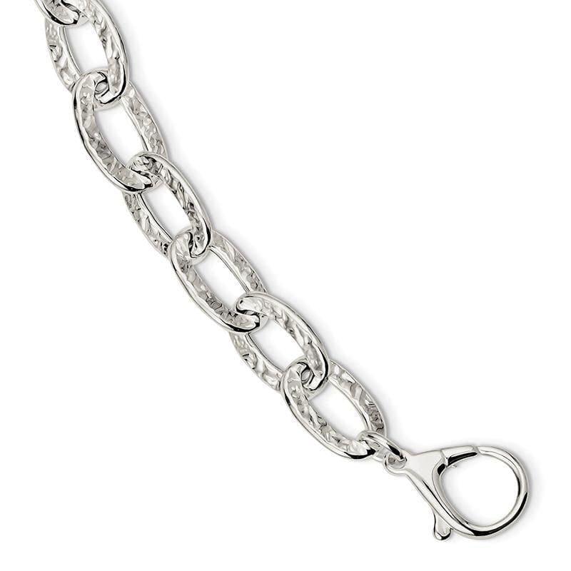 Sterling Silver Bracelet | Weight: 14.58 grams, Length: 8mm, Width: mm - Seattle Gold Grillz