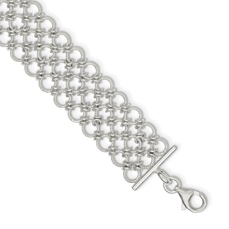 Sterling Silver Bracelet | Weight: 20.66 grams, Length: 7.5mm, Width: mm - Seattle Gold Grillz