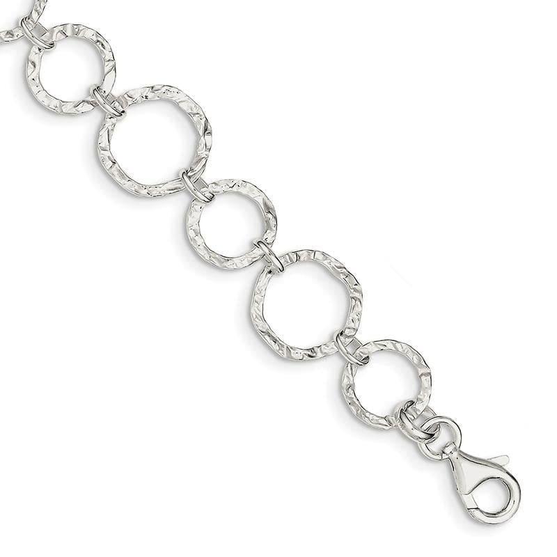 Sterling Silver Bracelet | Weight: 6.51 grams, Length: 7.5mm, Width: mm - Seattle Gold Grillz
