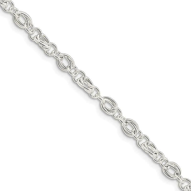 Sterling Silver Bracelet | Weight: 6.59 grams, Length: 7.5mm, Width: mm - Seattle Gold Grillz