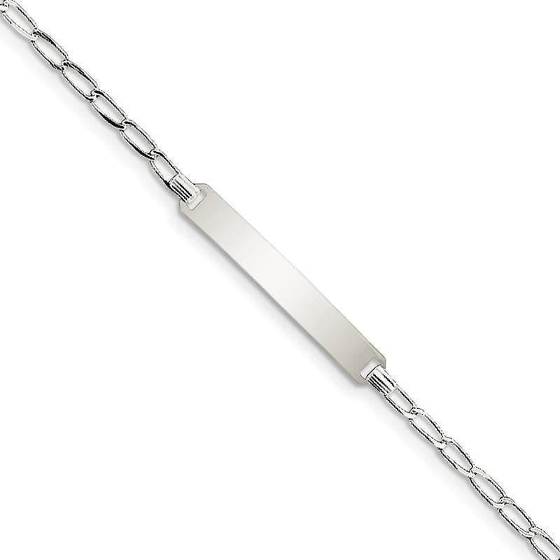 Sterling Silver Children's ID Link Bracelet - Seattle Gold Grillz