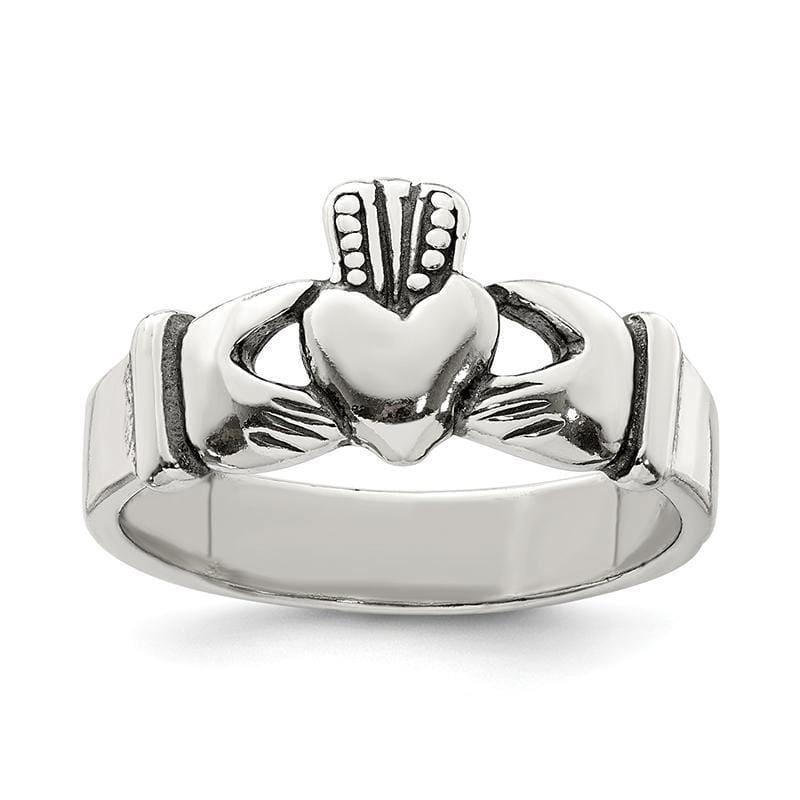 Sterling Silver Claddagh Design Ring - Seattle Gold Grillz