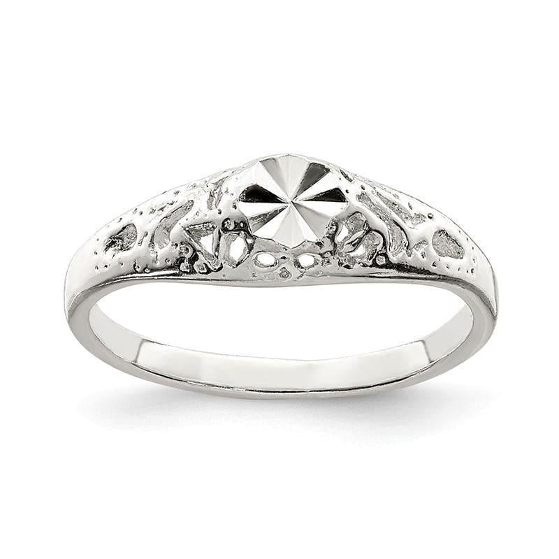 Sterling Silver D-C Fancy Signet Ring - Seattle Gold Grillz