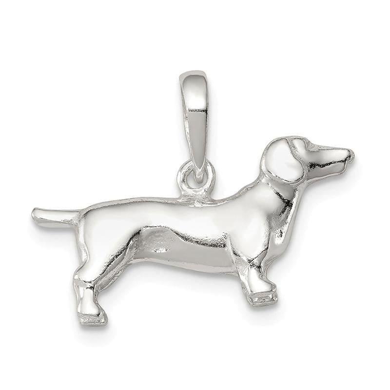 Sterling Silver Dachshund Pendant - Seattle Gold Grillz