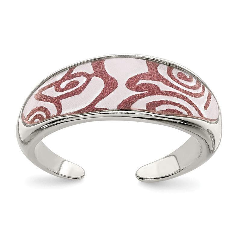 Sterling Silver Enameled Toe Ring - Seattle Gold Grillz
