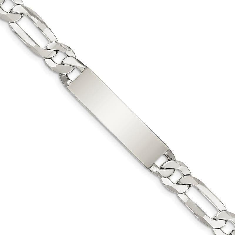 Sterling Silver ID Bracelet | Weight: 26.78 grams, Length: 8.5mm, Width: 10mm - Seattle Gold Grillz