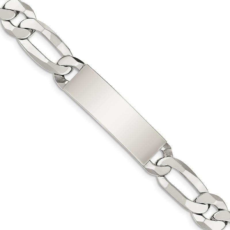 Sterling Silver ID Bracelet | Weight: 41.72 grams, Length: 8.5mm, Width: 13mm - Seattle Gold Grillz