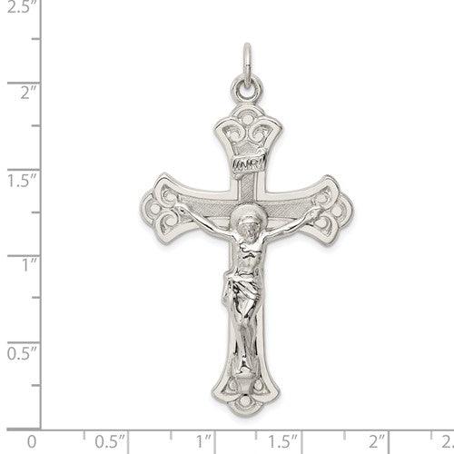 Sterling Silver INRI Crucifix Pendant - Seattle Gold Grillz