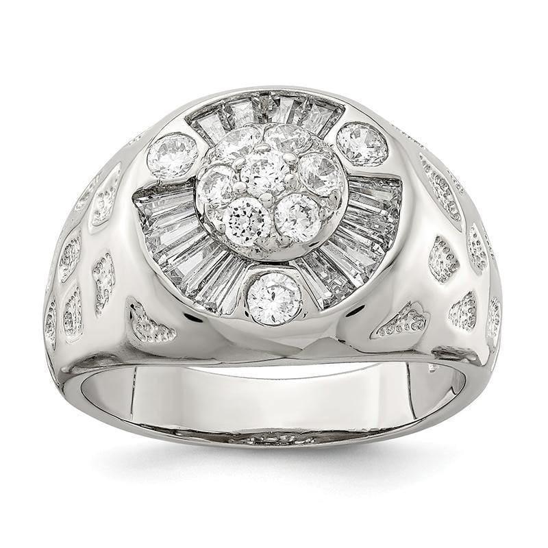 Sterling Silver Men's CZ Ring - Seattle Gold Grillz