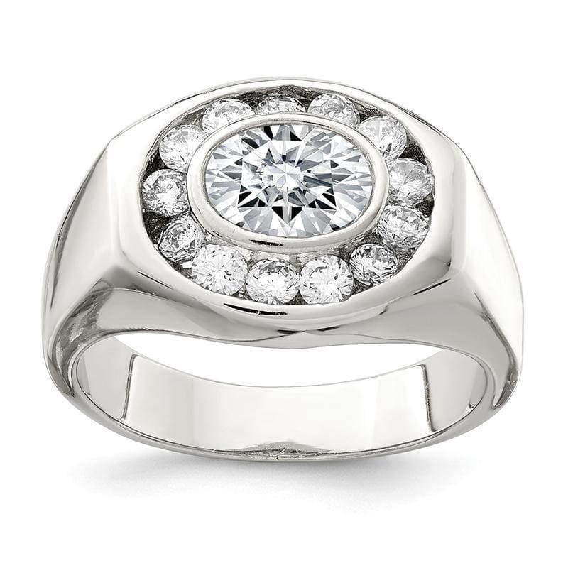 Sterling Silver Men's CZ Ring - Seattle Gold Grillz