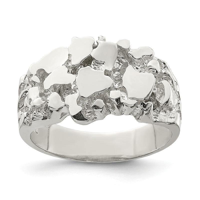 Sterling Silver Men's Nugget Ring - Seattle Gold Grillz