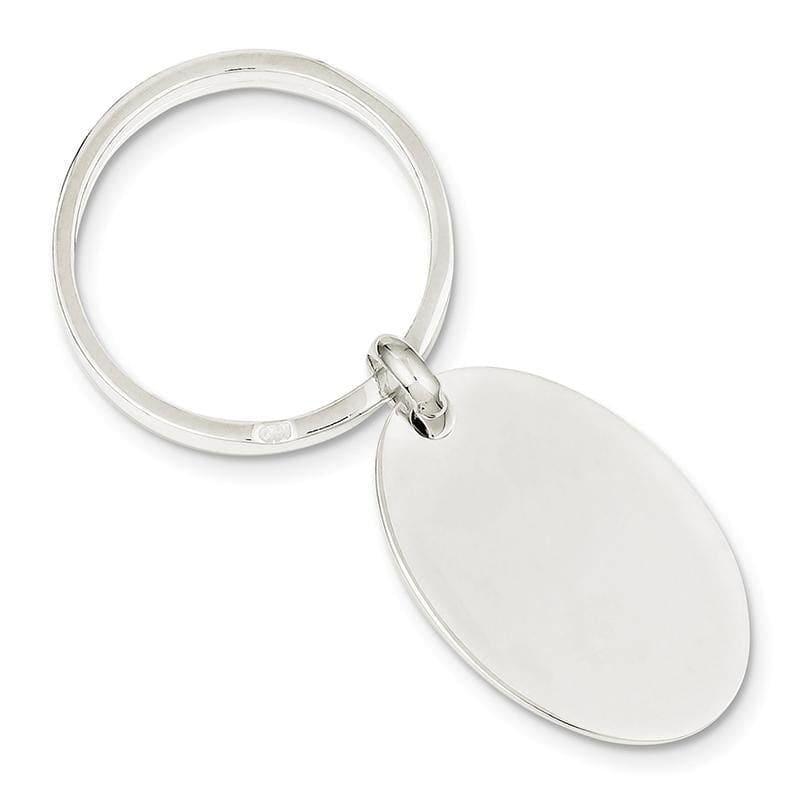 Sterling Silver Oval Key Ring - Seattle Gold Grillz