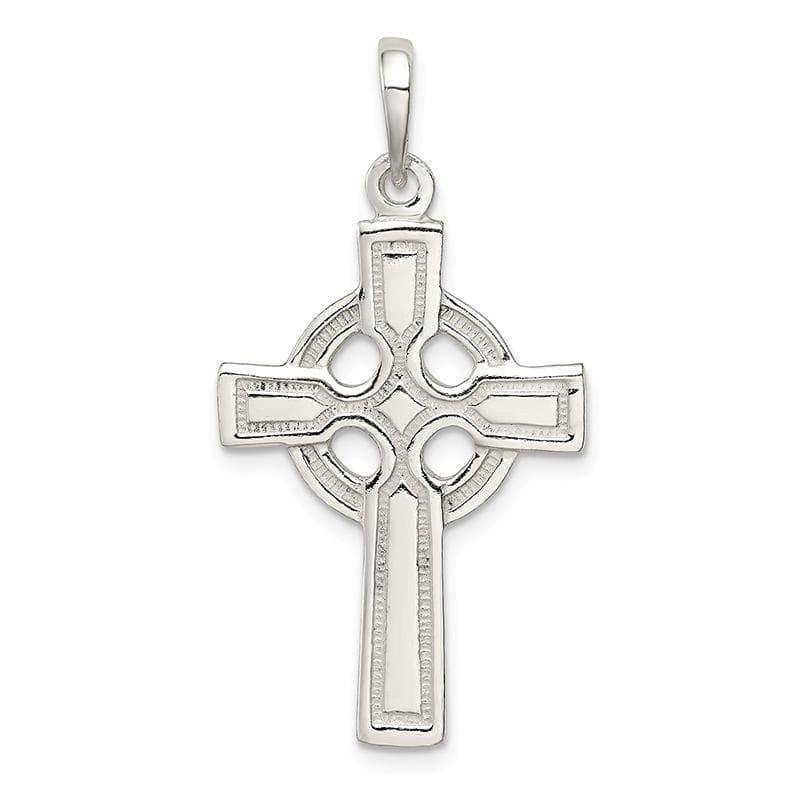 Sterling Silver Polished Cross Pendant - Seattle Gold Grillz