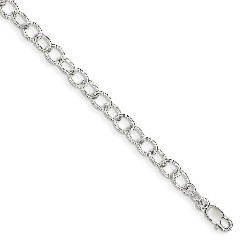 Sterling Silver Polished Fancy Link Bracelet | Weight: 5.74 grams, Length: 7.5mm, Width: mm - Seattle Gold Grillz