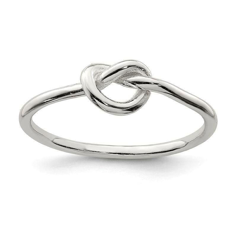 Sterling Silver Polished Knot Ring - Seattle Gold Grillz