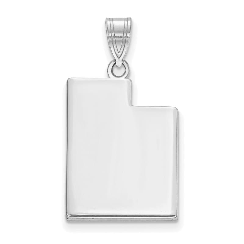 Sterling Silver Rhodium-plated UT State Pendant Bail Only - Seattle Gold Grillz