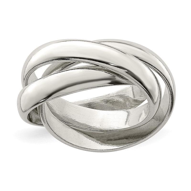 Sterling Silver Rolling Band Ring - Seattle Gold Grillz