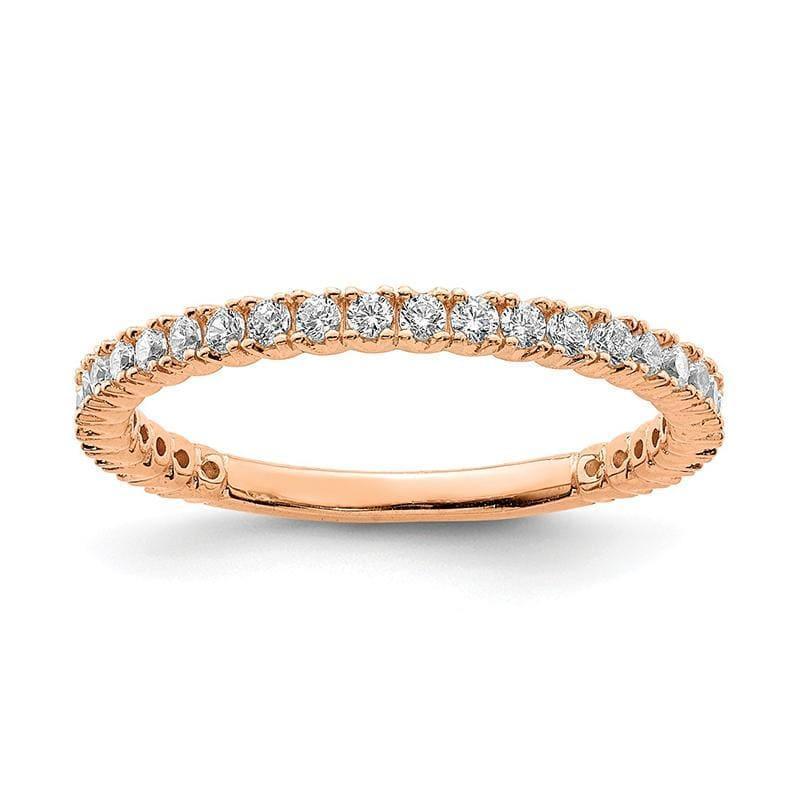 Sterling Silver Rose Gold-plated 28 Stone CZ Ring - Seattle Gold Grillz