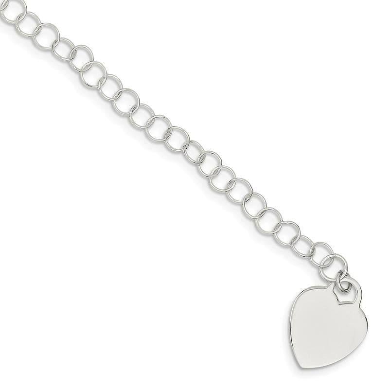 Sterling Silver Round Link Bracelet | Weight: 3.63 grams, Length: 20mm, Width: 15.5mm - Seattle Gold Grillz