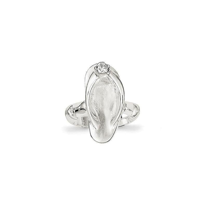 Sterling Silver Sandal CZ Toe Ring - Seattle Gold Grillz